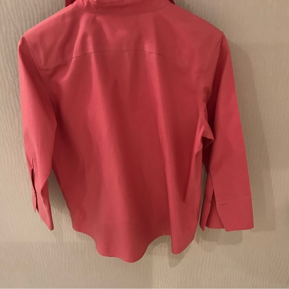 Talbots Vibrant Pink Collared Shirt - Picture 3 of 4